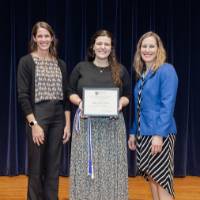 Erica and Jennifer with awardee 5